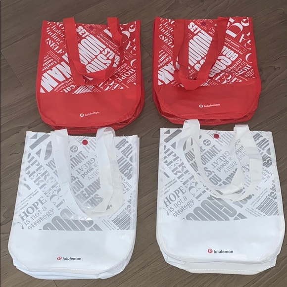 lululemon athletica Handbags - LULULEMON REUSABLE PLASTIC BAGS lululemon athletica Handbags - LULULEMON REUSABLE PLASTIC BAGS